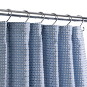 CARDIFF SHOWER CURTAIN FABRIC BLUE 180 x 180cm